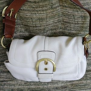 Coach White small shoulder bag purse
